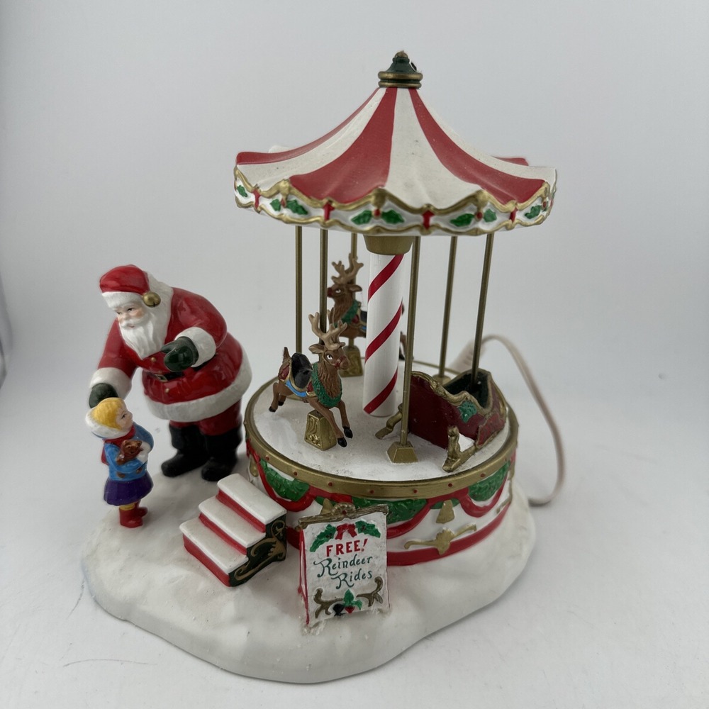 Dept 56 Snow Village Santa Comes To Town 55222 Lighted 2004